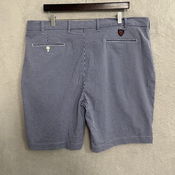 Polo Golf Ralph Lauren Houndstooth Seersucker Shorts Men's Size 40 Blue Crest - Picture 2 of 10